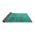thumbnail image 2 of Ahgly Company Indoor Round Persian Turquoise Blue Traditional Area Rugs, 4' Round, 2 of 4