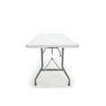 thumbnail image 3 of OFM ESSENTIALS BLOW MOLDED FOLDED TABLE 30X72 WHT - Essentials by OFM 6ft Center-folding Table, White Blow Molded Plastic Top, 3 of 5