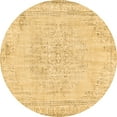 thumbnail image 1 of Ahgly Company Indoor Round Abstract Brown Contemporary Area Rugs, 6' Round, 1 of 4