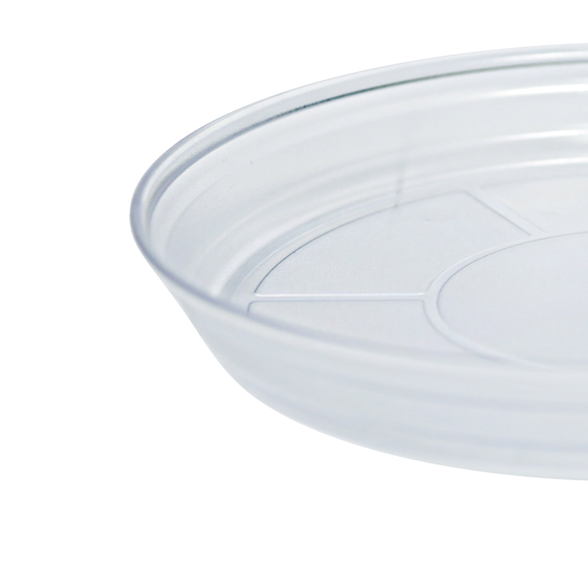Better Homes & Gardens Vinyl Translucent Round Resin Saucer, 16-inch, Indoor & Outdoor Use