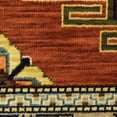 thumbnail image 6 of HomeRoots Red Gold Blue Brown Oriental Power Loom Stain Resistant Runner Rug With Fringe, 6 of 8