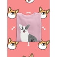 thumbnail image 3 of Cute Monochrome Happ Corgi Sweatshirt Women -Image by Shutterstock, Female Small, 3 of 4