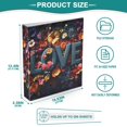 thumbnail image 4 of Haosy Hardcover 3 Ring Binder 1.5 Inch Ring Decorative Binder Organizer for Home School Office, Love Made Of Colorful Flowers, 4 of 10