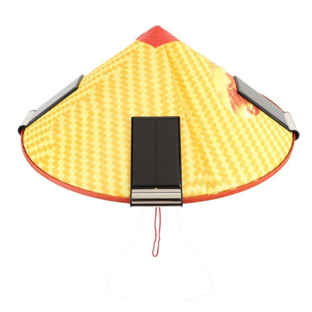 Sombrero De Ventilador Solar, Sombrilla Cónica Recargable Por USB, Gorro Refrescante Para Saneamiento De Verano, Agricultura, Recolección De Té, Pesca, Trabajo Al Aire Libre