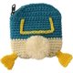 thumbnail image 1 of Monedero tejido a mano, bandeja para cambiar efectivo, bolsa de lana, culo de pato, Bolso pequeño bonito con cremallera, billeteras para llaves, estuche de dibujos animados, 1 of 5