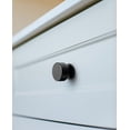 thumbnail image 6 of Goo-Ki Matte Black Zinc Alloy Large Cabinet Drawer Knob, Single Hole Knurled Decorations Cabinet Pull Hardware for Bedroom, Kitchen, 6 Pack, 6 of 8