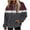 Dark Gray, variant on ZUKMRJPC Womens Flannel Hooded Sweatshirts Color Block Casual Long Sleeve Drawstring Fleece Warm Pullover Tops with Pockets