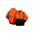 thumbnail image 3 of Pyramex RZH33 Type R Class 3 Hi-Vis Black Bottom Hooded Sweatshirt, Hi-Vis Lime Green, 4XL, 3 of 3