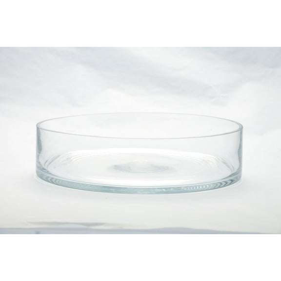 CC Home Furnishings 12" Clear Cylindrical Handblown Glass Jar