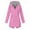 Pink, variant on PATLOLLAV Fall Clothes for Women,Womens Casual Solid Jacket Outdoor Plus Size Hooded Windproof Loose Coat Yellow XL