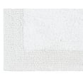 thumbnail image 6 of Home Weavers Luxury Collection 100% Cotton Reversible Bathroom Rug Set Machine Washable Bathroom Rug-17"x24", Bathroom Rug- 24"x40", White Color 2 Piece Bath Rug set, 6 of 8