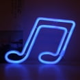 thumbnail image 4 of Lámpara Nota LED Neón Night Light Sign Ehuebsd Arte de pared Navidad azul, 4 of 6