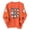 Orange Pullover, variant on KEGIRLOM Halloween Sweatshirts for Women Cute Crewneck Ghost Pumpkin Sweaters | Cute frame ghost print sweatshirt Black Pullover