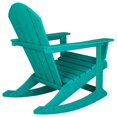 thumbnail image 4 of Chaise à Bascule Extérieure en Plastique HDPE Turquoise, 4 of 6