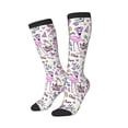 thumbnail image 2 of Balery Summer With Flamingo Fun Novelty Socks Men'S Women'S Crew Socks Funny Crazy Novelty Socks Quirky And Cool Socks, 2 of 9