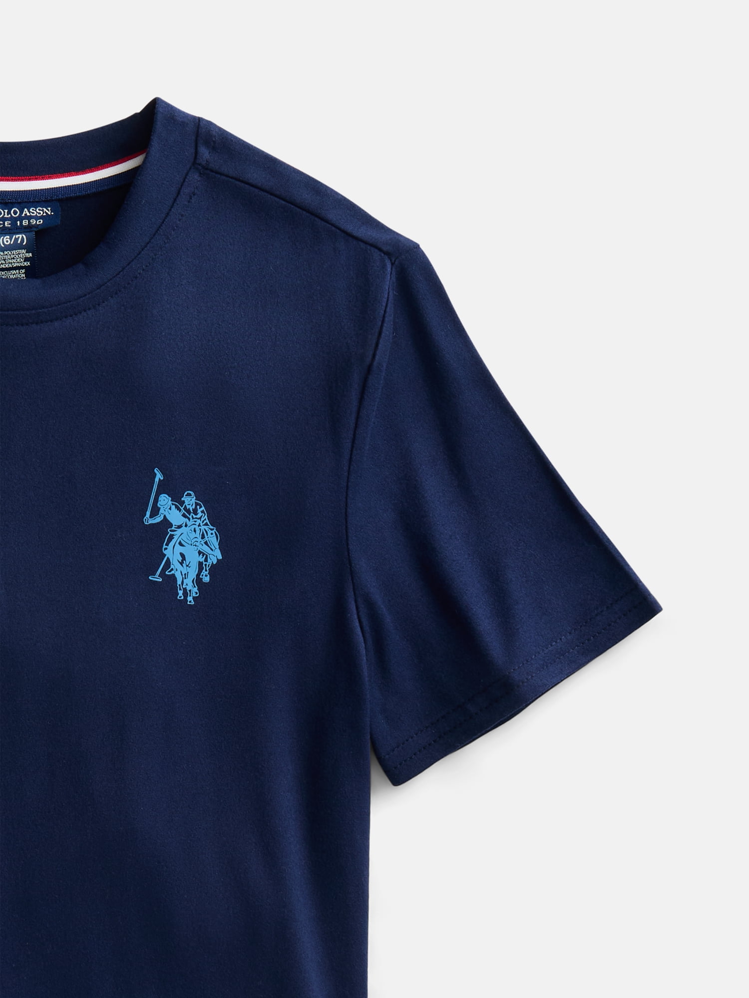 U.S. Polo Assn. Boys Short Sleeve Top and Pants Pajama Set, 2 Piece, Sizes XS-XXL