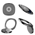 thumbnail image 1 of 360 Degree Rotation Cell Phone Ring Phone Grip Stand Holder Tablets Metal Magnetic Car Mount, 1 of 6