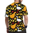 thumbnail image 2 of Wukai Farm Goose Print Men's Short-Sleeved Mesh T-Shirt,Quick-Dry Short Sleeve Workout T-Shirt-X-Large, 2 of 8