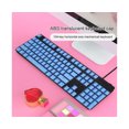 thumbnail image 3 of 104Pcs ABS Backlight Wear-resistant Key Caps Replacement Keyboard Accessories - Black, 3 of 5