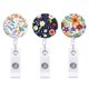 thumbnail image 1 of 3PCS Badge Reels Retractable Flower Badge Holder with Alligator Clip Id Name Tag Holders for Office Worker Nurses, 1 of 5