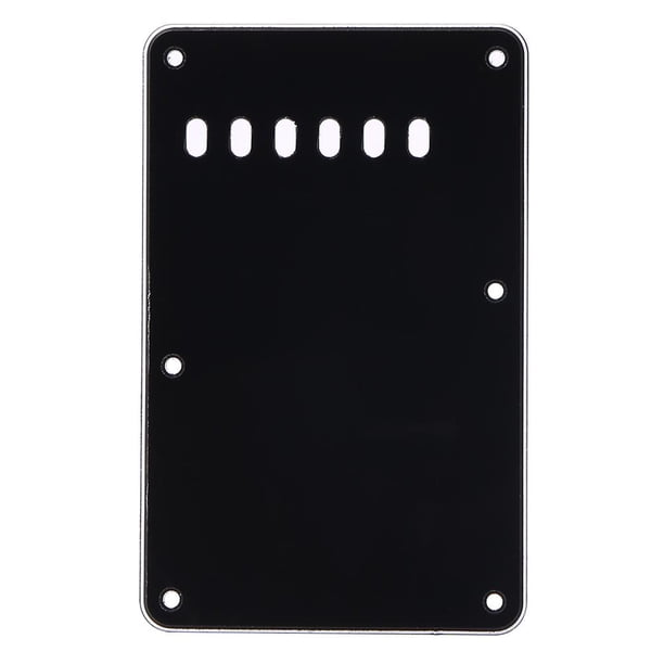 instrumento musical Placa trasera de la cubierta de la cavidad del trémolo de la guitarra eléctrica de 6 agujeros para ST SQ (negro) FLhrweasw Nuevo