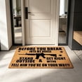thumbnail image 4 of Yrmaups Funny Front Door Mat For Entryway, Adults, Sarcastic Welcome Rug Mat, Humorous Entryway Decor Piece, For Entryway Floor, Indoor Hall, Outdoor Patio, Garage, 4 of 6
