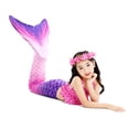 thumbnail image 4 of Girls Mermaid Tail Kids Mermaid Swimsuits Sea Costume 11-12Years, 4 of 6