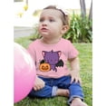 thumbnail image 2 of Cute Spookitty W Pumpkin. T-Shirt Infant -Image by Shutterstock,  6 Months, 2 of 4