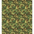 thumbnail image 3 of Camo Duvet Cover Set, Woodland Camouflage Pattern Abstract Concealment Hiding in Jungle, Decorative 3 Piece Bedding Set with 2 Pillow Shams, Queen Size, Green Brown Dark Green, by Ambesonne, 3 of 3