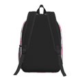 thumbnail image 4 of 17in Backpack With Pocket Adjustable Shoulder Strap Large Capacity Zipper Opening And Closing Double Pull Head Zipper For Work Travel Sports Artistic Pink Ribbon Pattern With Sketched Elements, 4 of 8