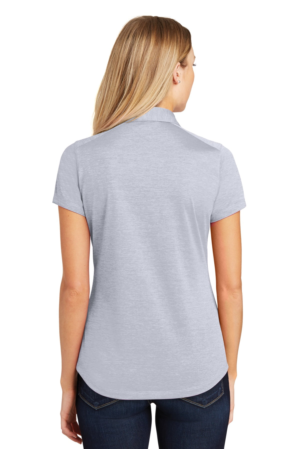 port authority ladies digi heather performance polo