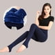 thumbnail image 1 of Pantalones ajustados de terciopelo grueso de otoño e invierno para mujer, cintura alta, talla grande, pies cálidos de terciopelo perlado, un par, 1 of 5
