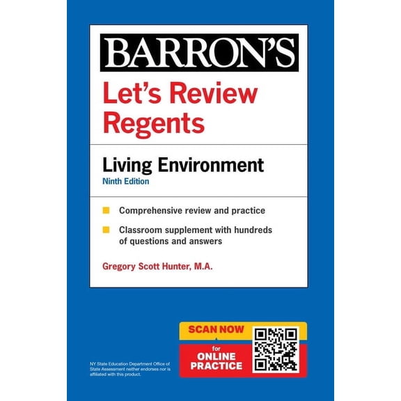 Barron's New York Regents Let's Review Regents: Life Science: Biology, 1st Edition, (Paperback)