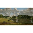 thumbnail image 2 of Constable, John 24x15 Black Ornate Wood Framed with Double Matting Museum Art Print Titled - Wivenhoe Park, Essex, 1816, 2 of 4