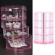 thumbnail image 1 of Organizador de joyas giratorio organizador de joyeros a prueba de polvo caja de almacenamiento de joyas portátil con plástico ABS para viajes para mujeres ANGGREK Otros, 1 of 8