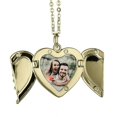 thumbnail image 2 of Collares con forma de corazón con alas de ángel personalizadas, colgantes para parejas, regalos de fiesta --- Código de producto 46182, 2 of 5