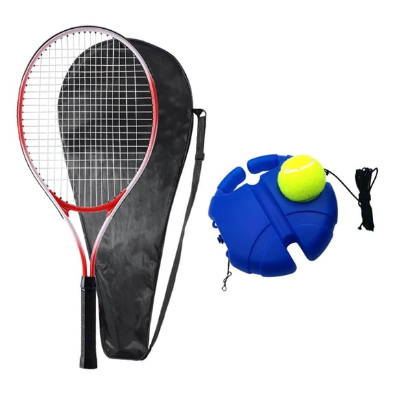 GARENDE Tennis Racket Portable Professional Tennis Training Ball with String Adults Red