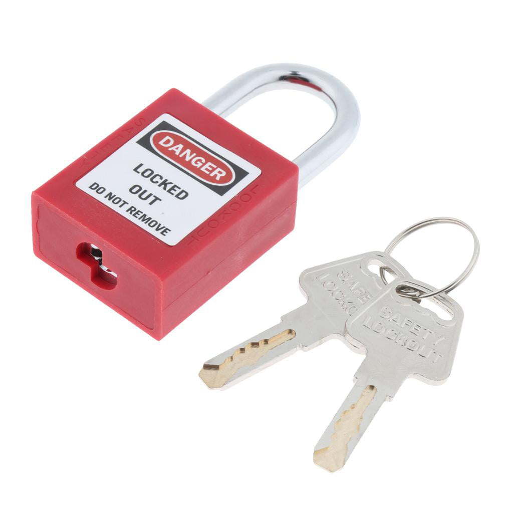 Multifunction Short Beam Mini Security Padlock with Key 3 Colors to Choose 