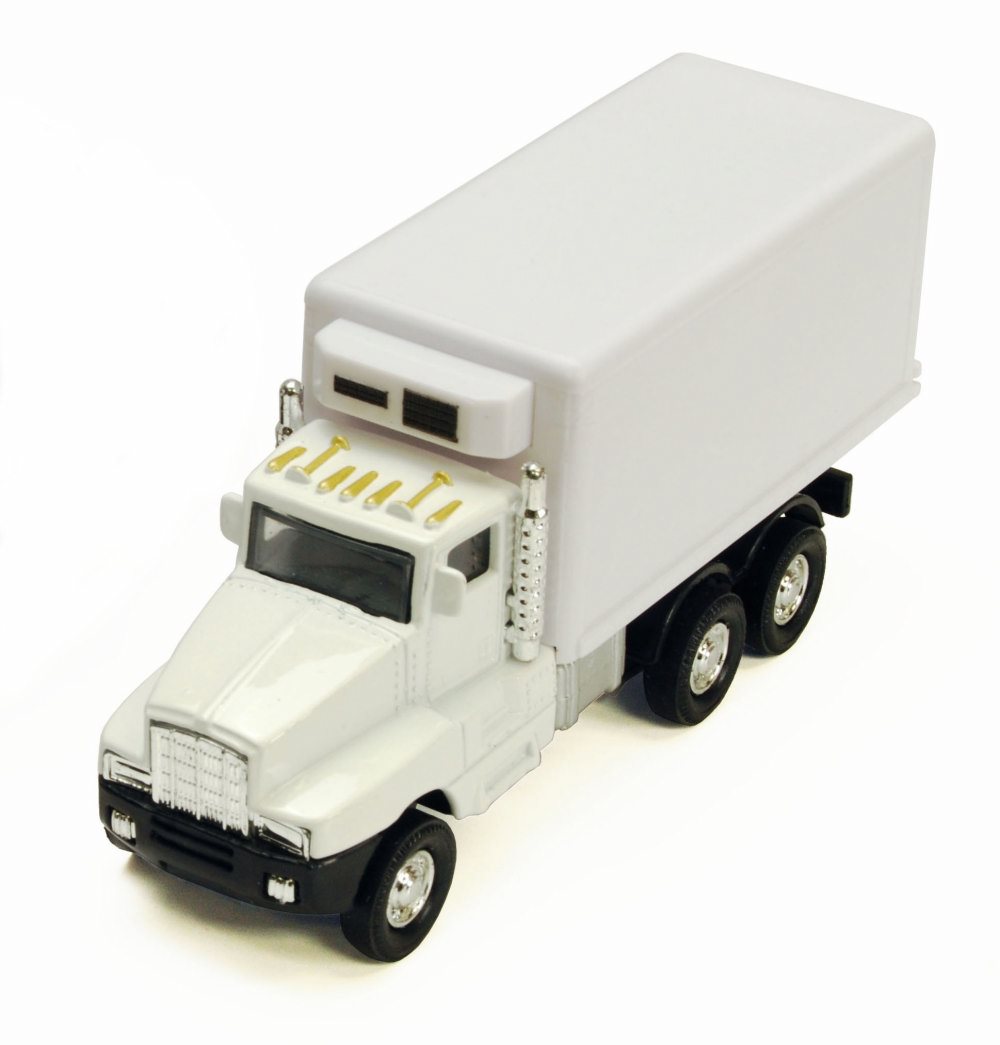 Super Transporter w/ Refrigerator, White - Showcasts 9912/3RW - 5.5 Inch Scale Diecast Model Replica (Brand New, but NOT IN BOX) - image 1 of 2