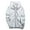 White*, variant on RUTAYY Men's Hooded Jacket Casual Solid Color Long Sleeve Reflective Zipper Outdoor Sport Coat Leisure Elegant Tops