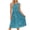 Blue 4, variant on Womens Dress Summer Pleated Midi Dress for Women Elegant Floral Maxi Dresses Plus Size Wedding Guest A-line Ruffle Smoked Dresses Summer Beach Holiday Outfits