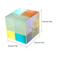 thumbnail image 3 of Generic K9 Glass Optical Cube Prism, 15x15x15mm or 20x20x20mm, Six-Sided Light Refraction Tool for Experiments, 3 of 6