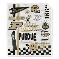 Pegasus Purdue Boilermakers 60" x 70" Loco Fan Ultra Cozy Sherpa Blanket