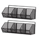 thumbnail image 5 of Organizador de pared colgante de 2 piezas, cesta colgante de pared, cesta colgante de alambre de 3 rejillas negro, 5 of 9