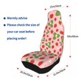 thumbnail image 4 of Sikiie Strawberries Car Seat Protector 2 Pack Car Seat Cushion Mat, Car Seat Covers for SUV, Truck, Van, 4 of 7