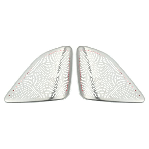 Unique Bargains 2pcs A Pillar Speaker Frame Cover Trim Car Audio Grille para Mercedes Benz C-Class W206 22-23 tono plateado