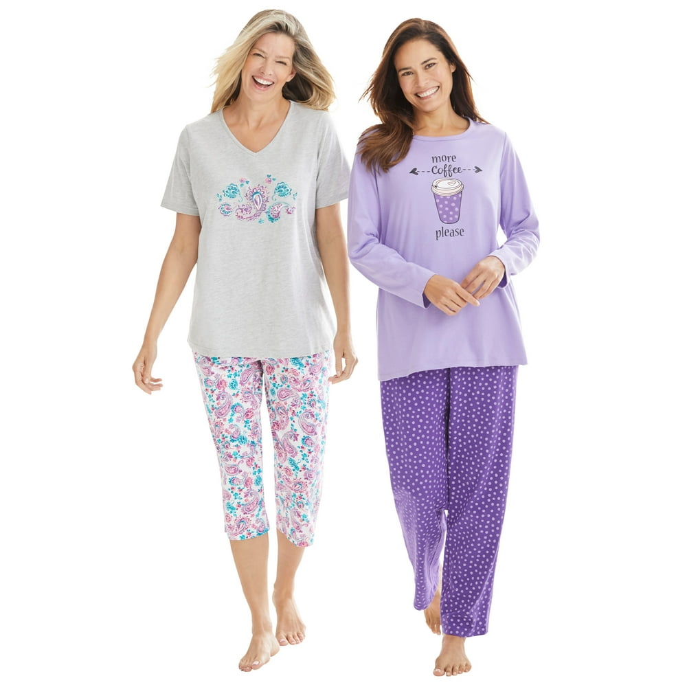 Dreams & Co. - Dreams & Co. Women's Plus Size Petite Long Sleeve Knit