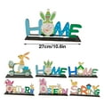 1PC Easter Tabletop Decorations Signs Easter Wooden Table Bunny Easter Decor Party Scene