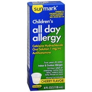 Sunmark Children's All Day Allergy Oral Solution Cherry - 4 oz
