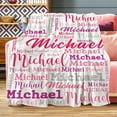 thumbnail image 3 of Custom Blanket with Name, Personalized Name Blanket for Baby Kids Adult, Customized Flannel Throw Blanket Gift for Christmas Birthday Valentines…, 3 of 6